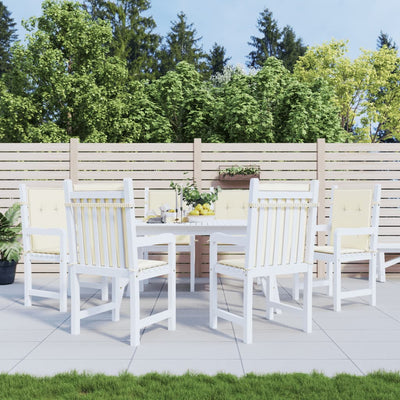 Vidaxl Gartenstuhlkissen 6 Stcs 100x50x3 cm Oxford Stoffcreme -Colored