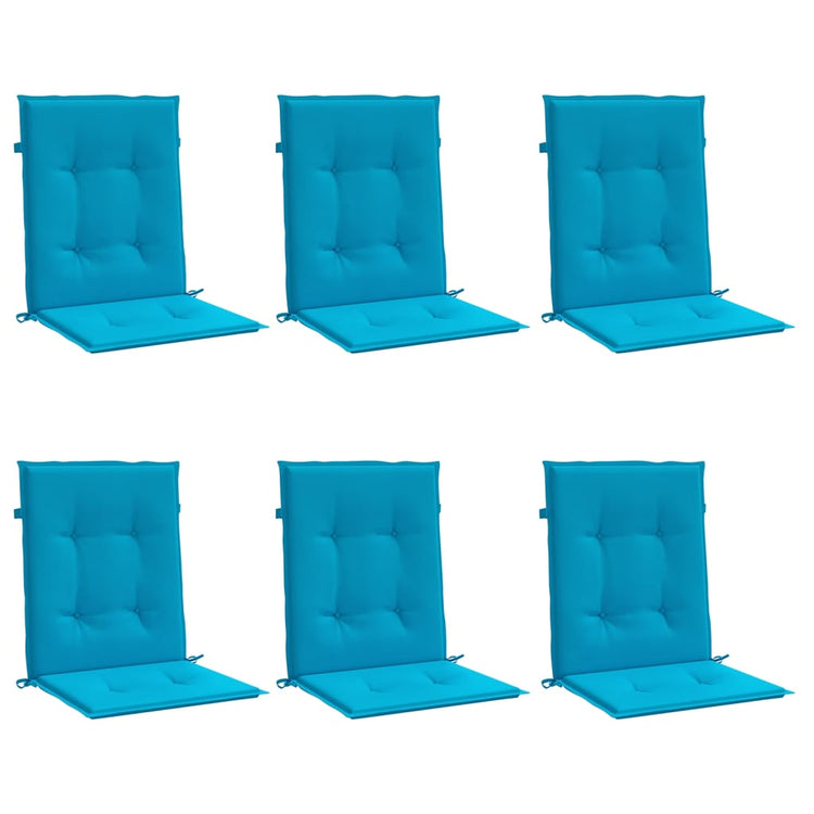 Vidaxl Gartenstuhl Kissen 6 Stcs 100x50x3 cm Oxford Stoff Blau