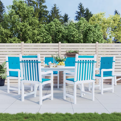 Vidaxl Gartenstuhl Kissen 6 Stcs 100x50x3 cm Oxford Stoff Blau