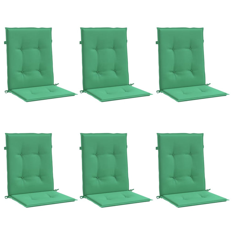 Vidaxl Gartenstuhl Kissen 6 Stcs 100x50x3 cm Oxford Stoff Grün Grün