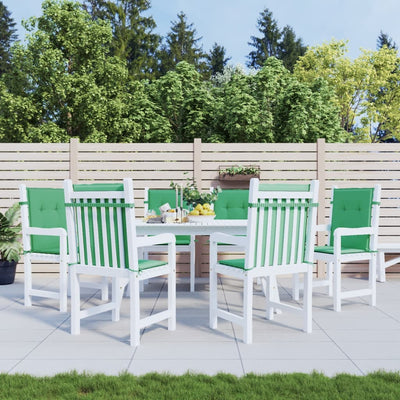 Vidaxl Gartenstuhl Kissen 6 Stcs 100x50x3 cm Oxford Stoff Grün Grün