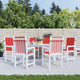 Vidaxl Gartenstuhlkissen 6 Stcs 100x50x3 cm Oxford Stoff rot