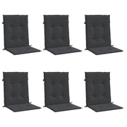 Vidaxl Gartenstuhl Kissen 6 Stcs 100x50x3 cm Oxford Stoff schwarz - afbeelding 3