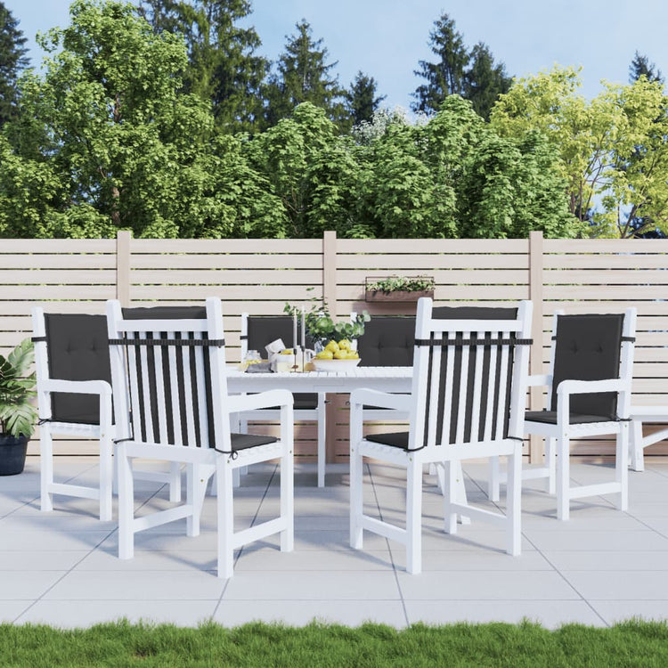 Vidaxl Gartenstuhl Kissen 6 Stcs 100x50x3 cm Oxford Stoff schwarz