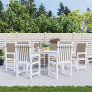 Vidaxl Gartenstuhl Kissen 6 Stcs 100x50x3 cm Oxford Stofftaupe - afbeelding 1