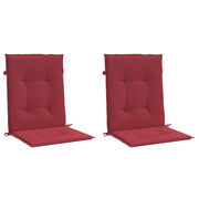Vidaxl Gartenstuhl Kissen 2 ST 100x50x3 cm Oxford Stoff Wein rot - afbeelding 3