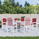Vidaxl Gartenstuhl Kissen 6 Stcs 100x50x3 cm Oxford Stoff Wein rot
