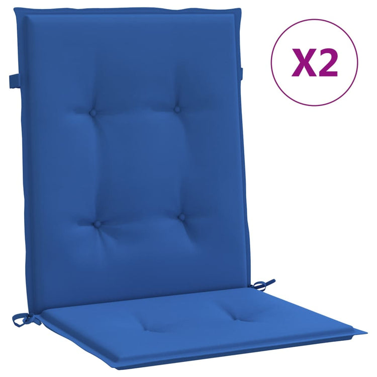 Vidaxl Gartenstuhl Kissen 2 Stcs 100x50x3 cm Oxford Fabric Royal Blau