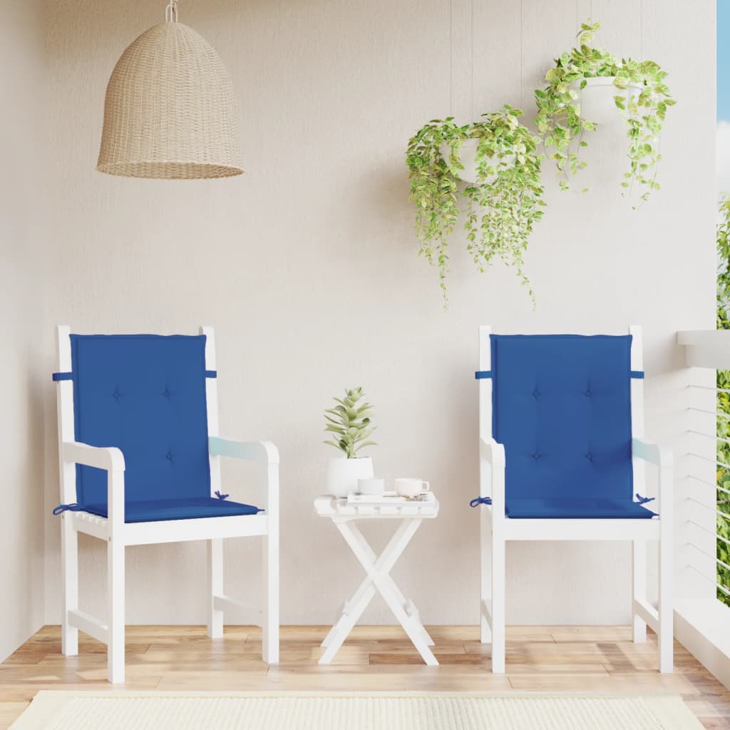 Vidaxl Gartenstuhl Kissen 2 Stcs 100x50x3 cm Oxford Fabric Royal Blau