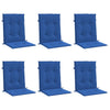 Vidaxl Gartenstuhl Kissen 6 Stcs 100x50x3 cm Oxford Fabric Royal Blue