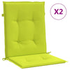 Vidaxl Gartenstuhl Kissen 2 Stcs 100x50x3 cm Oxford Stoff klar grün