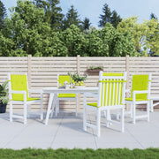 Vidaxl Gartenstuhl Kissen 4 Stcs 100x50x3 cm Oxford Stoff klar grün - afbeelding 1