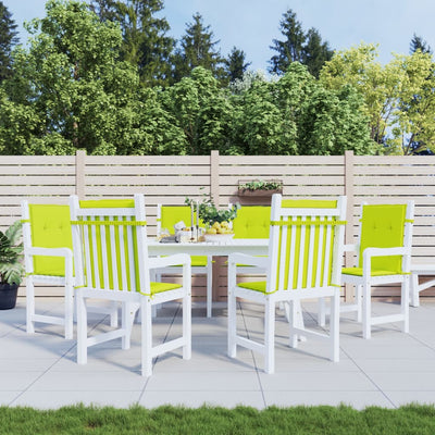 Vidaxl Gartenstuhl Kissen 6 Stcs 100x50x3 cm Oxford Stoff klare Grün