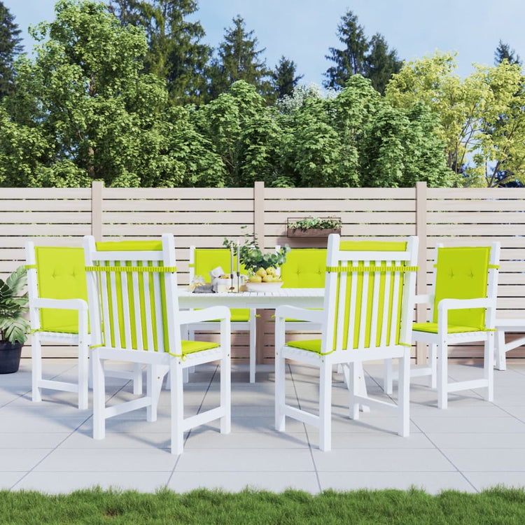 Vidaxl Gartenstuhl Kissen 6 Stcs 100x50x3 cm Oxford Stoff klare Grün