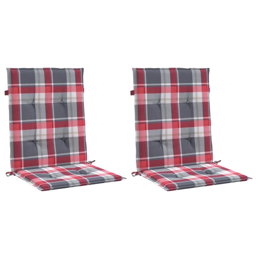 Vidaxl Gartenstuhl Kissen 2 ST 100x50x3 cm Oxford Stoff Diamond Muster rot