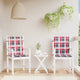 Vidaxl Gartenstuhl Kissen 2 ST 100x50x3 cm Oxford Stoff Diamond Muster rot