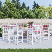 Vidaxl Gartenstuhlkissen 6 Stcs 100x50x3 cm Oxford Stoff Diamond Muster rot - afbeelding 1