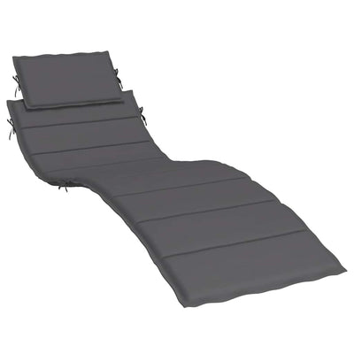 Vidaxl Lounger Kissen 186x58x3 cm Oxford -Stoff -Anthrazit -gelöscht