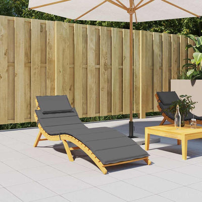 Vidaxl Lounger Kissen 186x58x3 cm Oxford -Stoff -Anthrazit -gelöscht