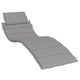 Vidaxl Lounger Kissen 186x58x3 cm Oxford Stoff grau