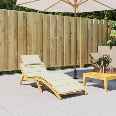 Vidaxl Lounger Kissen 186x58x3 cm Oxford Stoffcreme -Colored