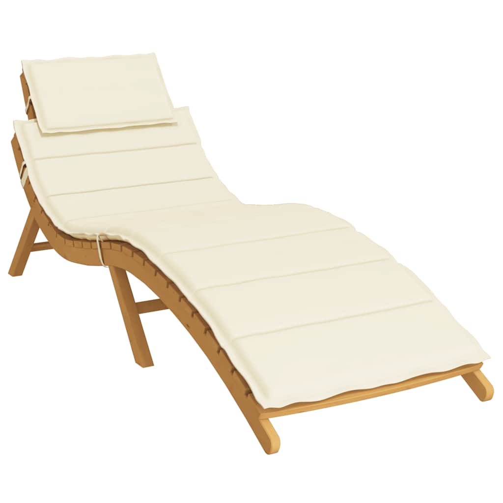Vidaxl Lounger Kissen 186x58x3 cm Oxford Stoffcreme -Colored