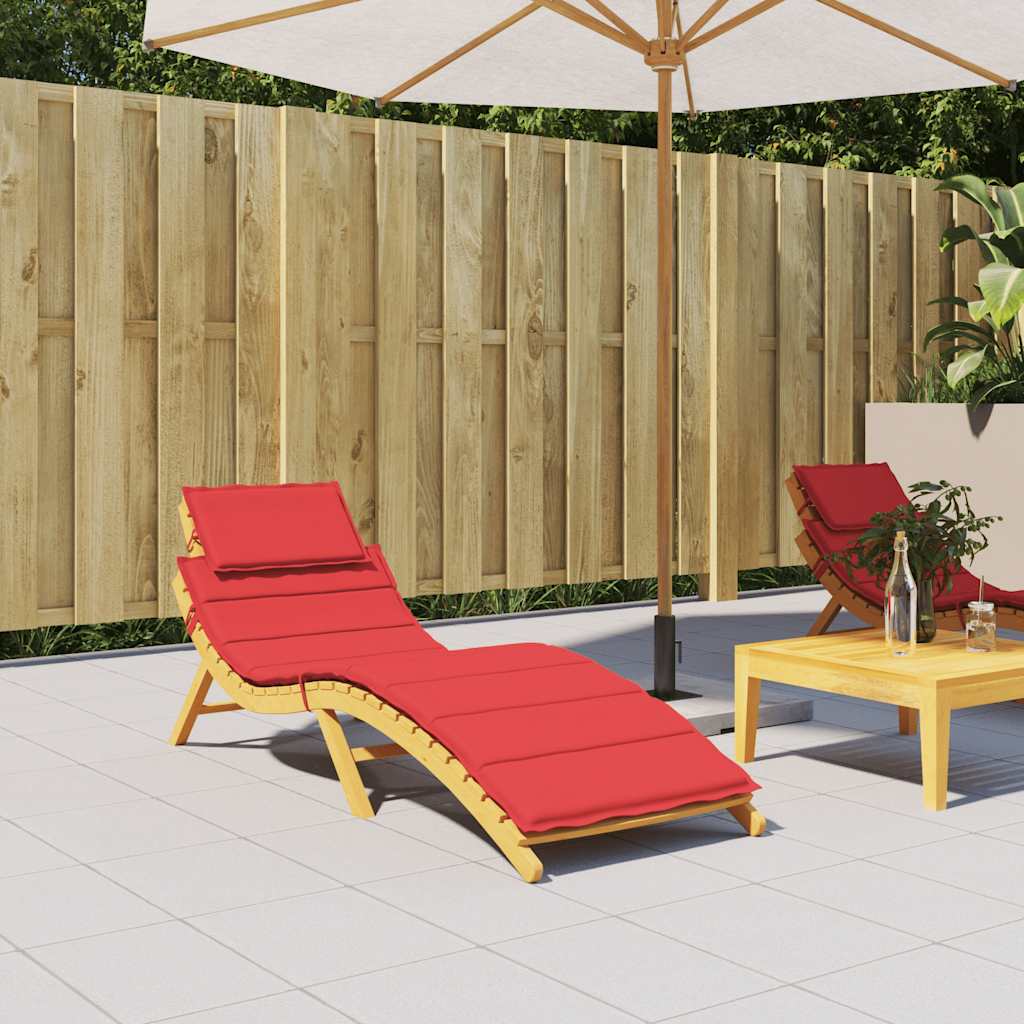 Vidaxl Lounge Kissen 186x58x3 cm Oxford Stoff rot
