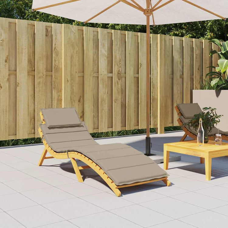 Vidaxl Lounge Kissen 186x58x3 cm Oxford Stofftaupe