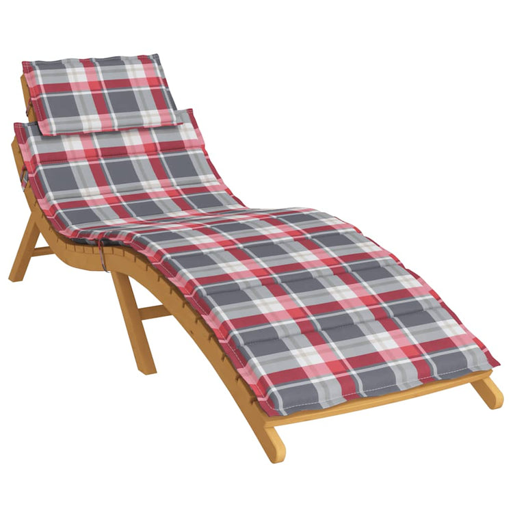Vidaxl Lounger Kissen 186x58x3 cm Oxford Fabric Diamond Muster rot