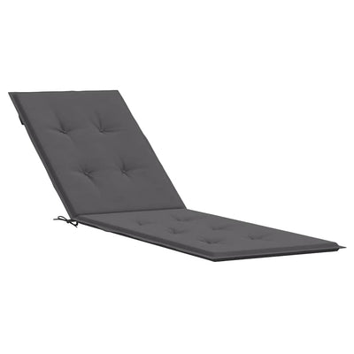 VIDAXL -Terrassenstuhlkissen (75+105) x50x4 cm Anthrazit -gelöscht