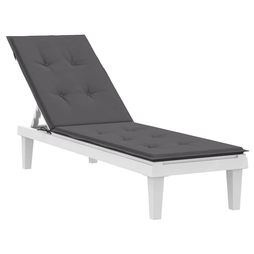 VIDAXL -Terrassenstuhlkissen (75+105) x50x4 cm Anthrazit -gelöscht