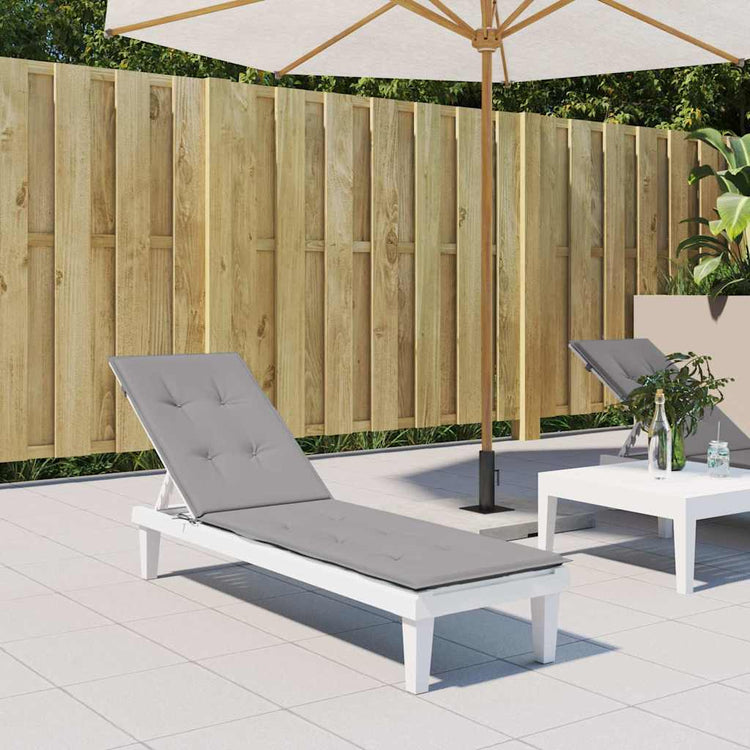VIDAXL -Terrassenstuhlkissen (75+105) x50x4 cm Grau