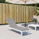 VIDAXL -Terrassenstuhlkissen (75+105) x50x4 cm Grau