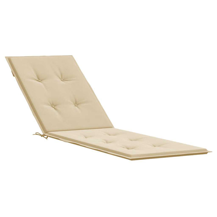 VIDAXL -Terrassenstuhlkissen (75+105) x50x4 cm Beige