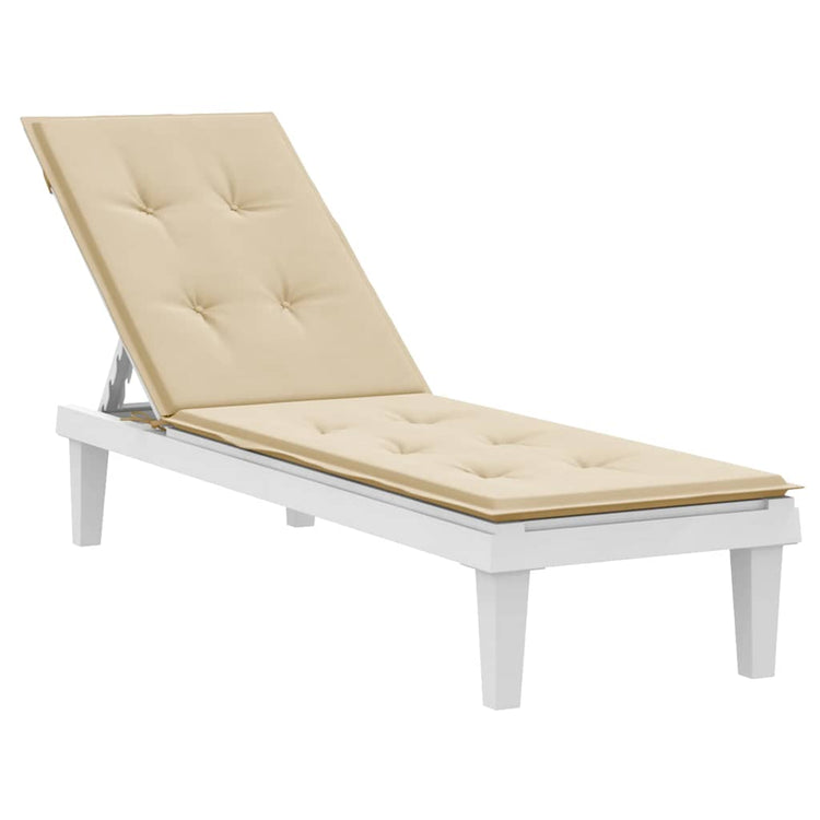 VIDAXL -Terrassenstuhlkissen (75+105) x50x4 cm Beige