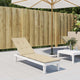 VIDAXL -Terrassenstuhlkissen (75+105) x50x4 cm Beige