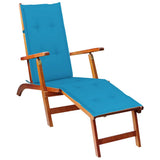 VIDAXL -Terrassenstuhlkissen (75+105) x50x4 cm blau - afbeelding 3