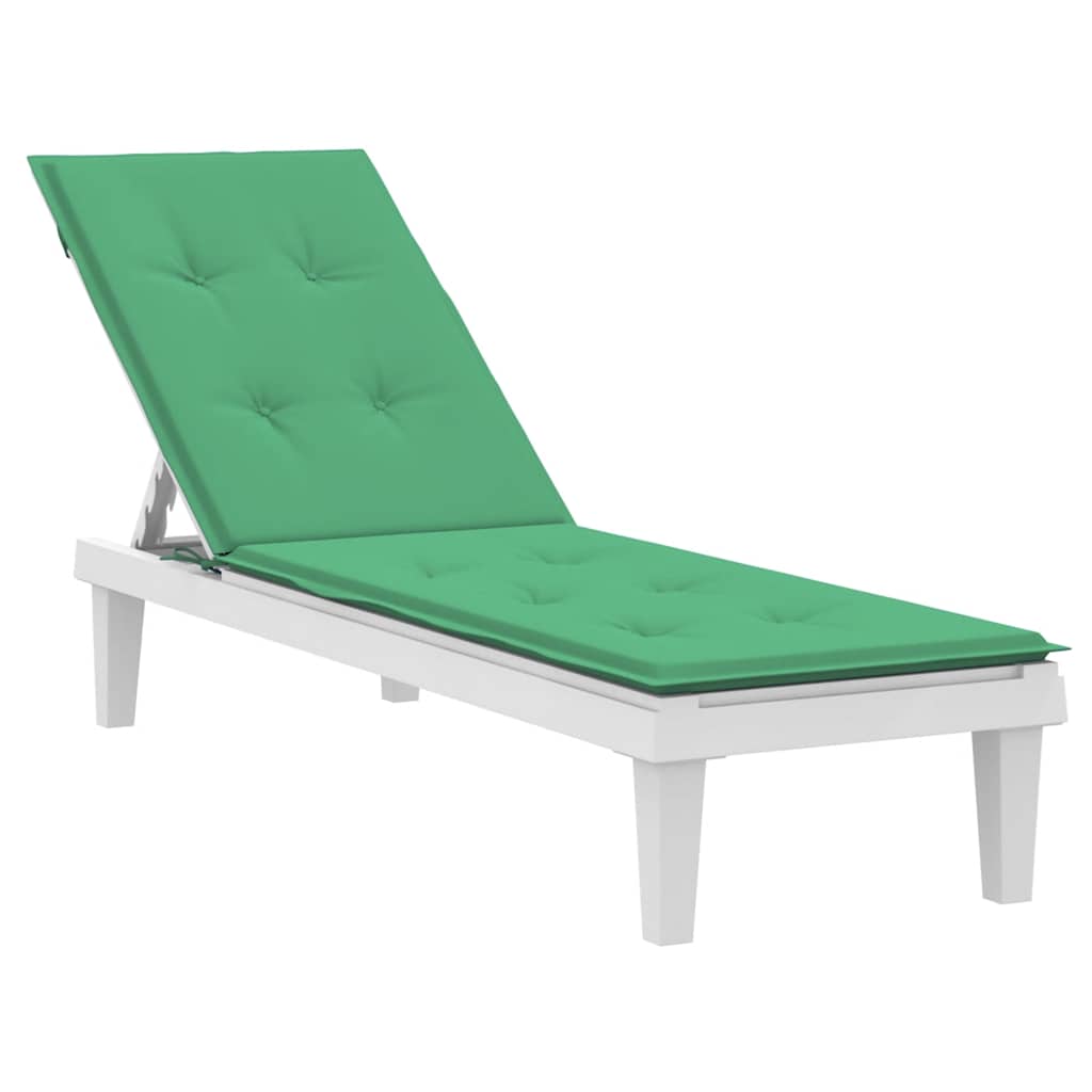 VIDAXL -Terrassenstuhlkissen (75+105) x50x4 cm Grün