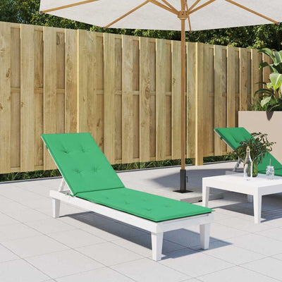 VIDAXL -Terrassenstuhlkissen (75+105) x50x4 cm Grün