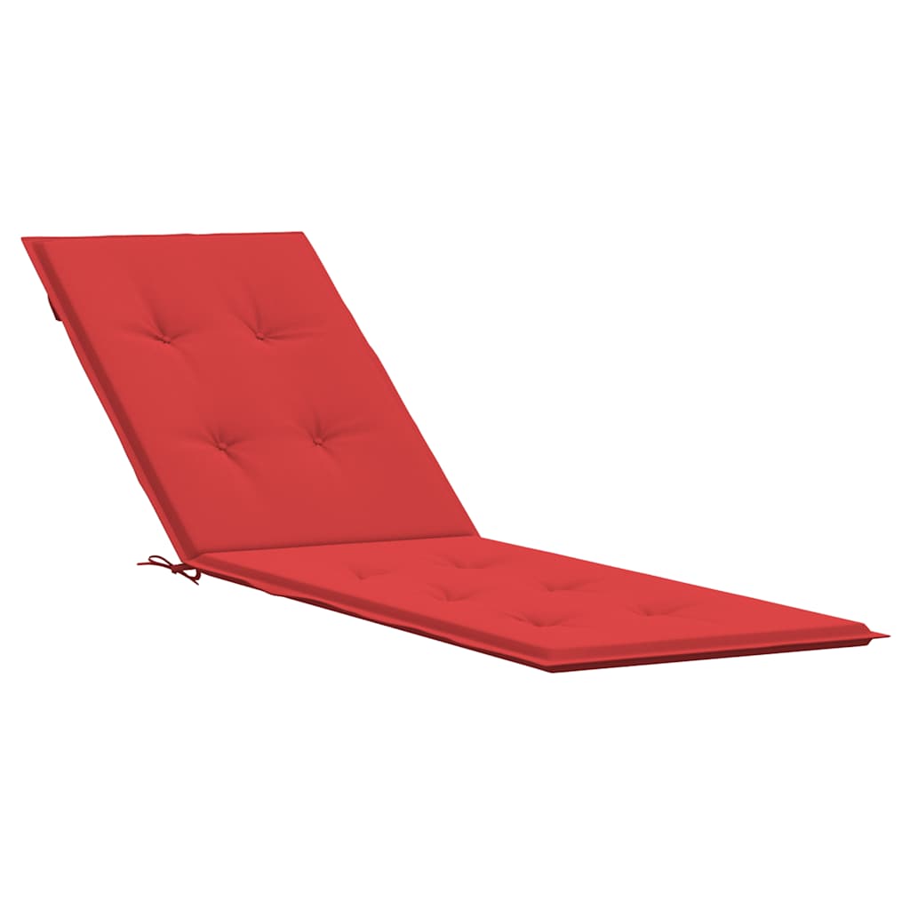 VIDAXL -Terrassenstuhlkissen (75+105) x50x4 cm rot