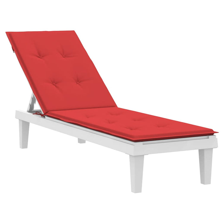 VIDAXL -Terrassenstuhlkissen (75+105) x50x4 cm rot