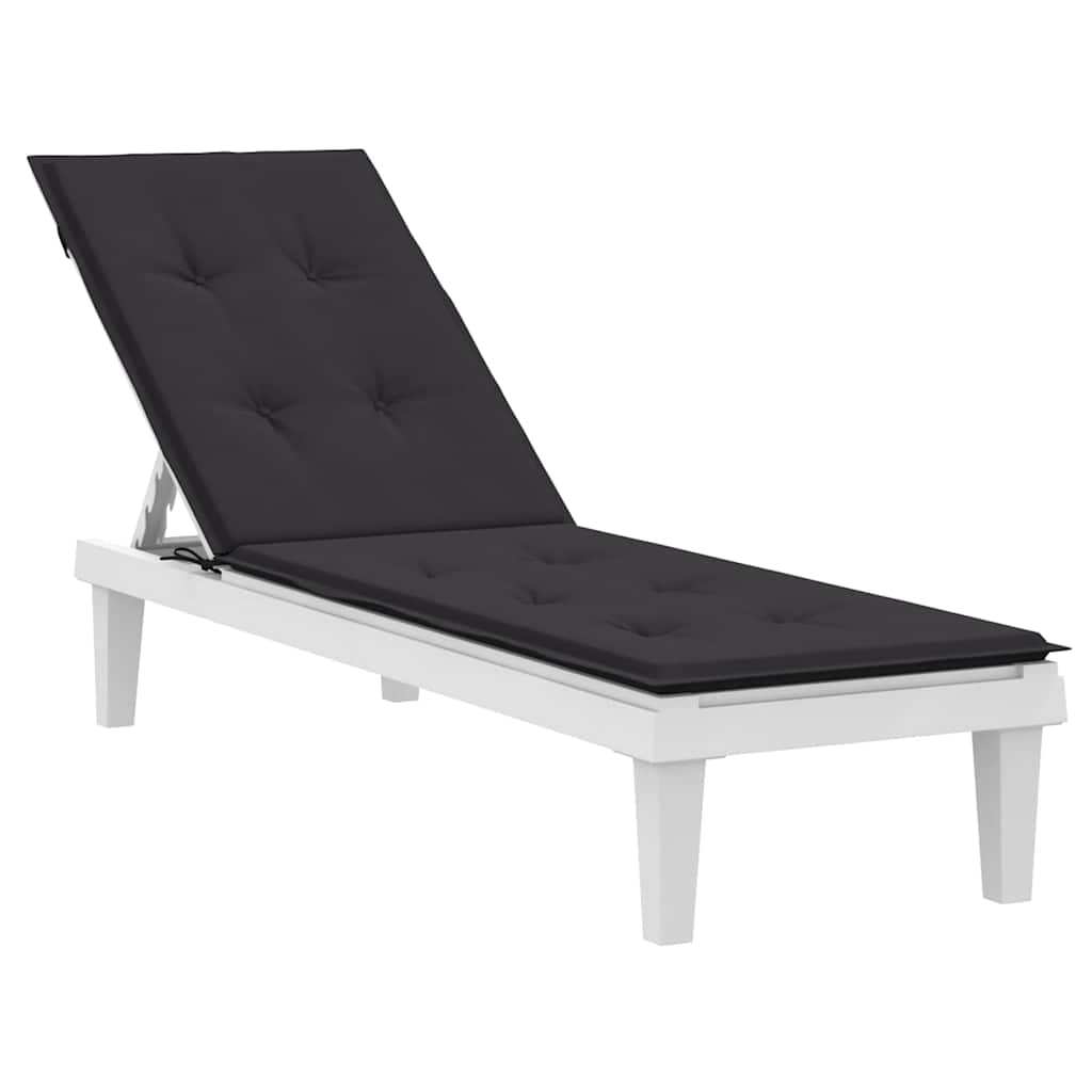 VIDAXL -Terrassenstuhlkissen (75+105) x50x4 cm schwarz