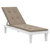 VIDAXL -Terrassenstuhlkissen (75+105) x50x4 cm Taupe