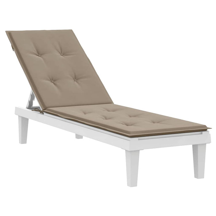 VIDAXL -Terrassenstuhlkissen (75+105) x50x4 cm Taupe