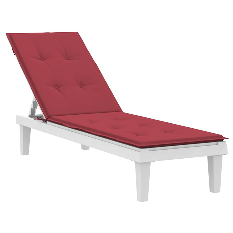 Vidaxl Terrassestuhlkissen (75+105) x50x4 cm Weinrot