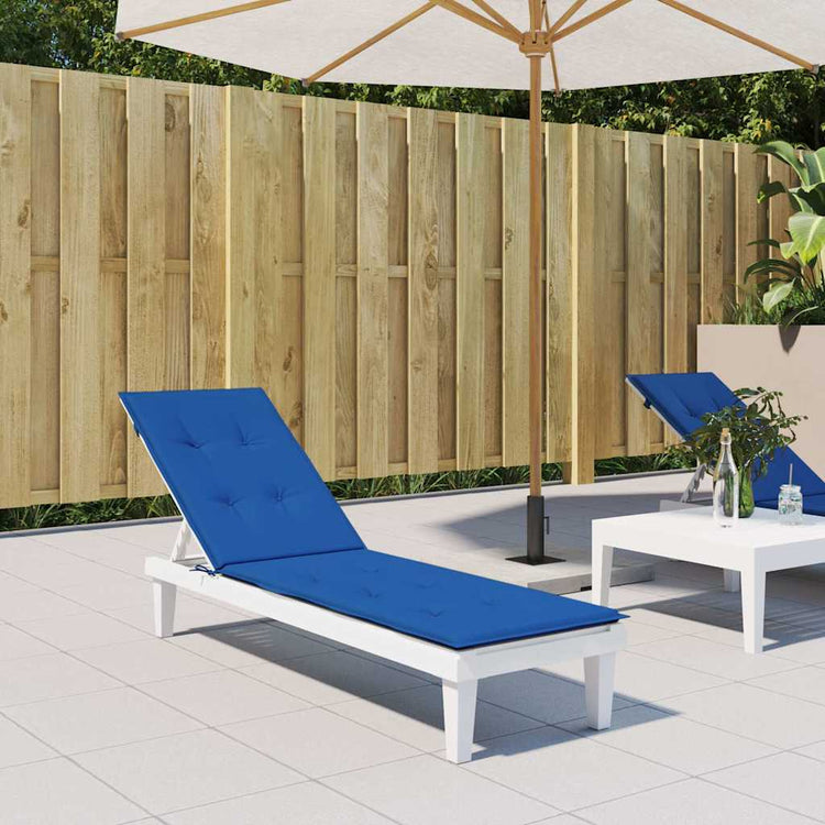 Vidaxl Patio Chair Kissen (75+105) x50x4 cm Königlicher Blau