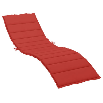 VIDAXL LOUNGE KUSSCHE 200x50x3 cm Oxford Stoff rot