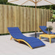 Vidaxl Lounger Kissen 200x50x3 cm Oxford Fabric Royal Blau