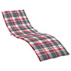 Vidaxl Lounger Kissen 200x50x3 cm Oxford Fabric Diamond Muster rot
