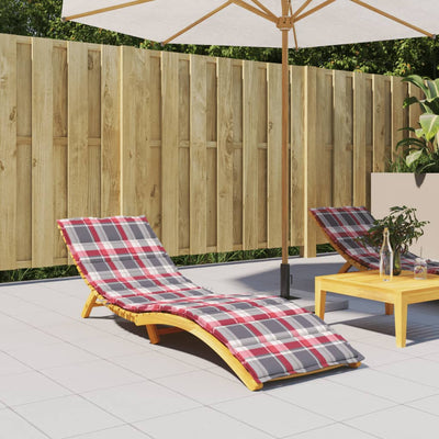 Vidaxl Lounger Kissen 200x50x3 cm Oxford Fabric Diamond Muster rot